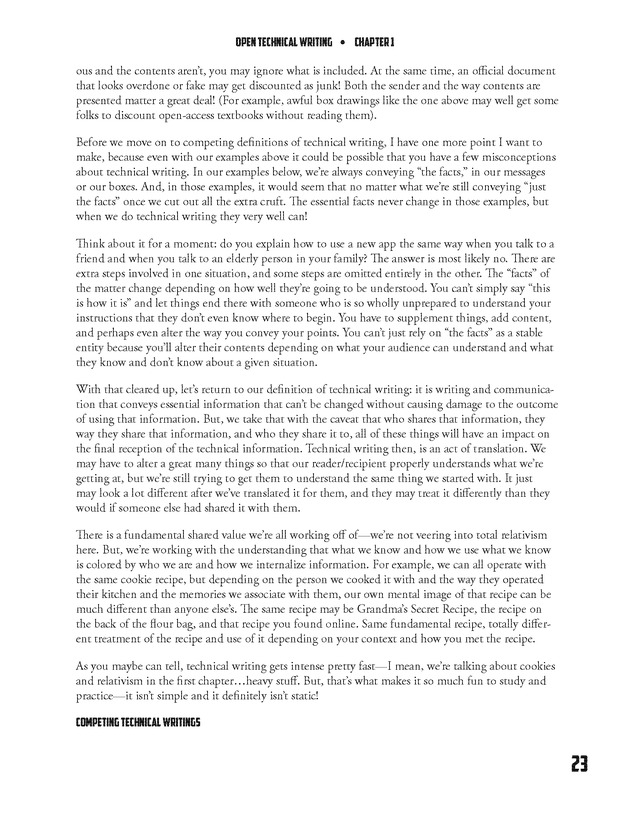 Open Technical Writing - New Page
